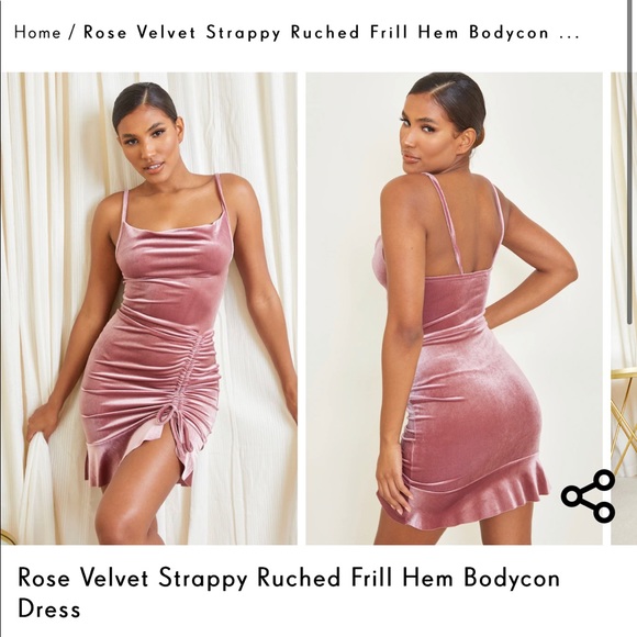 Pretty Little Thing Velvet Dress *perfect for the holidays!!!* - Picture 3 of 4